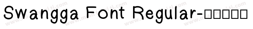 Swangga Font Regular字体转换